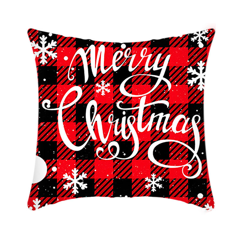 Short Plush Christmas Pillow