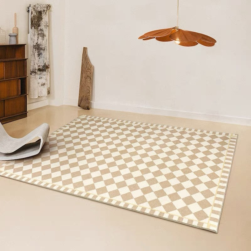 Vintage Checkerboard Area Rug