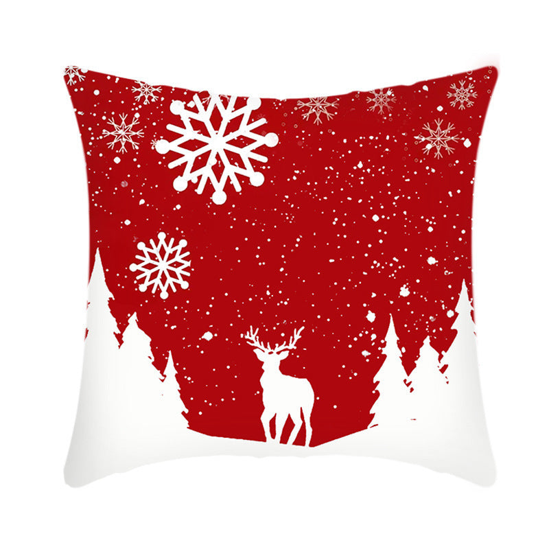 Short Plush Christmas Pillow