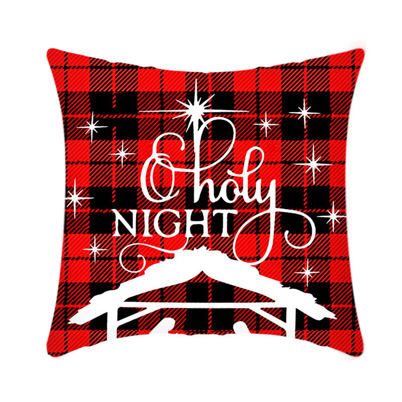 Short Plush Christmas Pillow