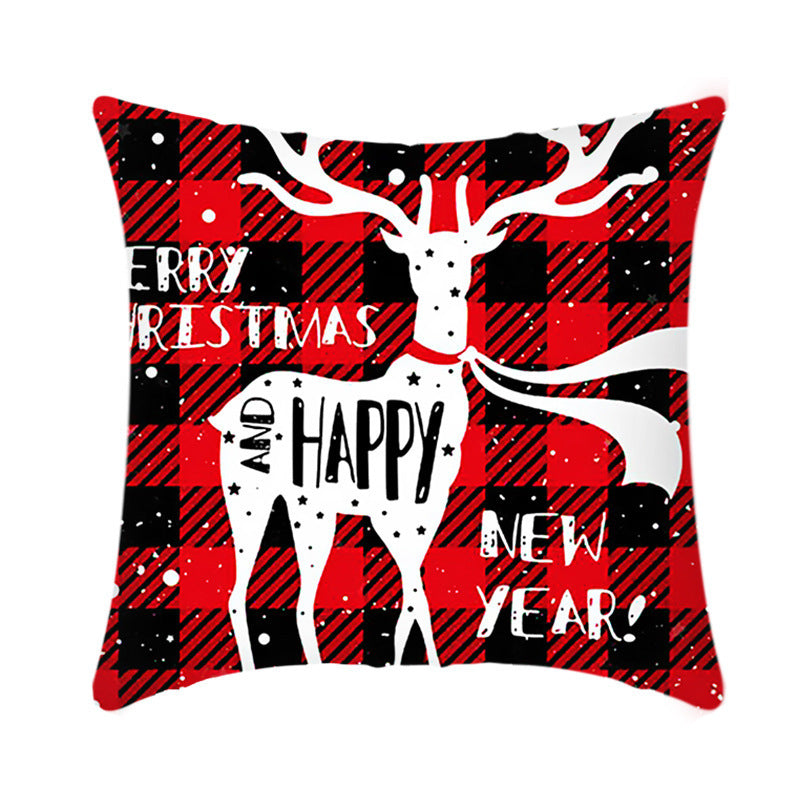 Short Plush Christmas Pillow