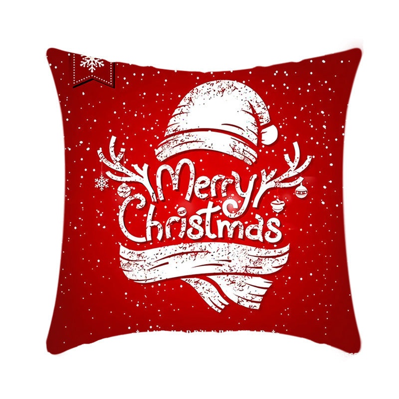 Short Plush Christmas Pillow