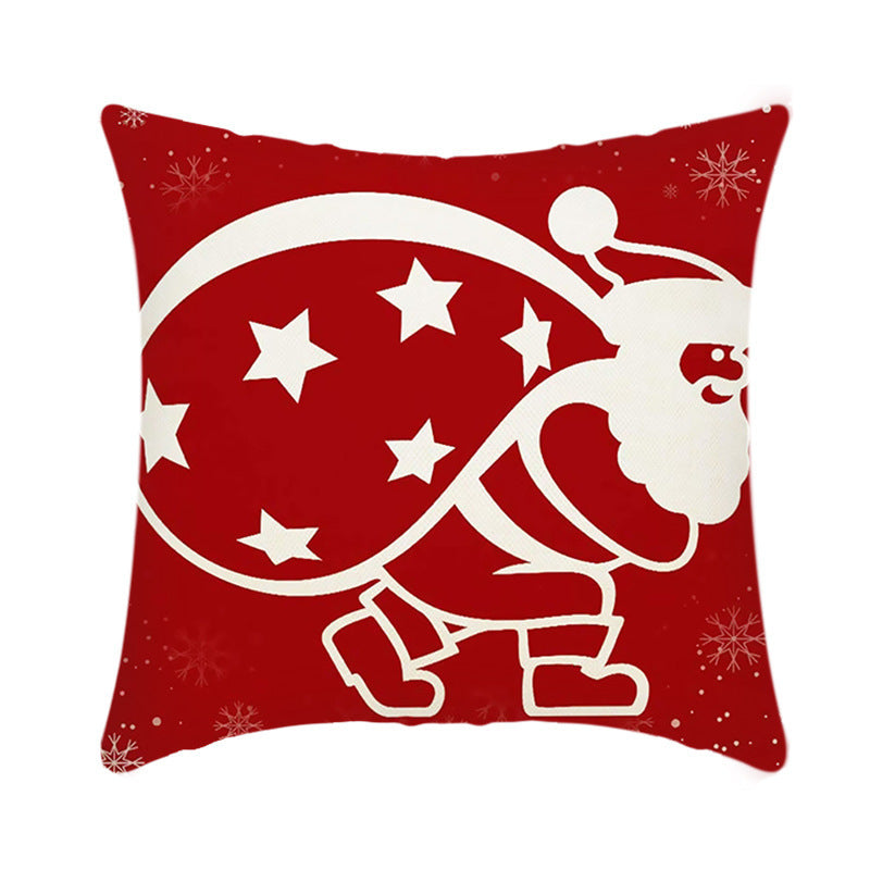 Short Plush Christmas Pillow