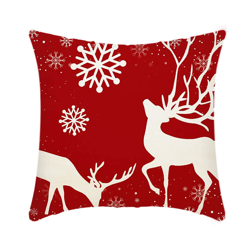 Short Plush Christmas Pillow