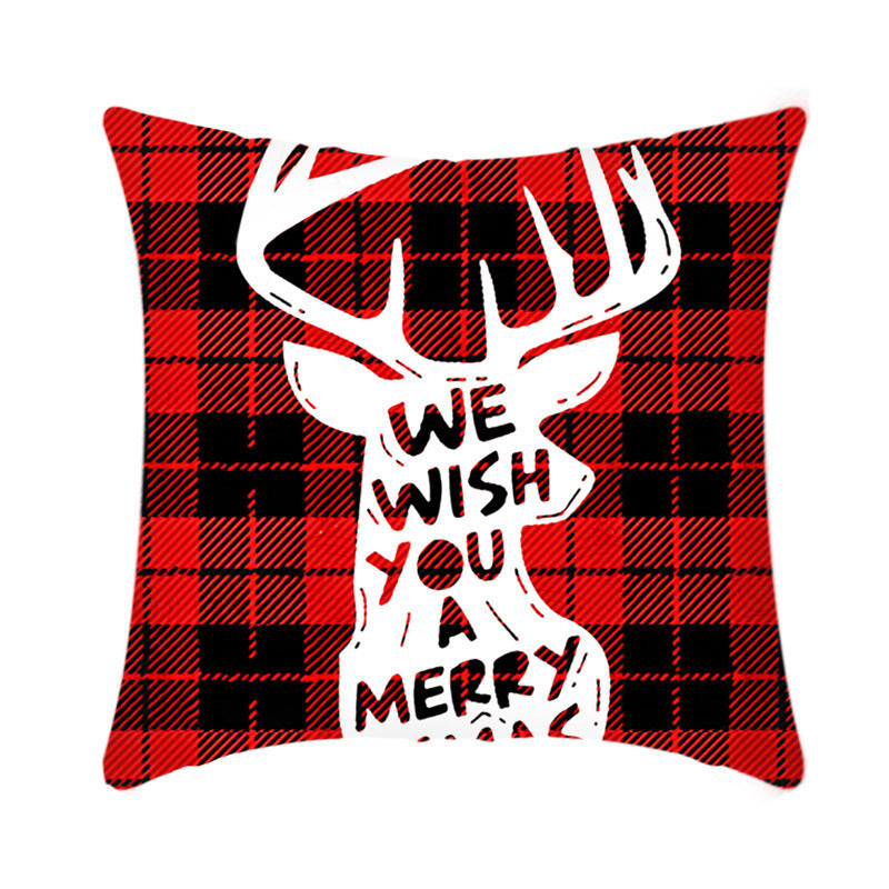 Short Plush Christmas Pillow