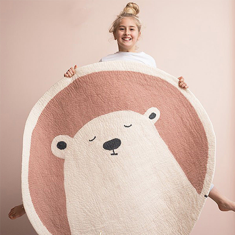 Cute Round Bear Rug