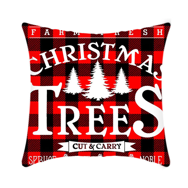 Short Plush Christmas Pillow