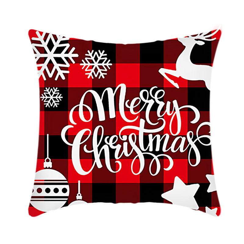 Short Plush Christmas Pillow