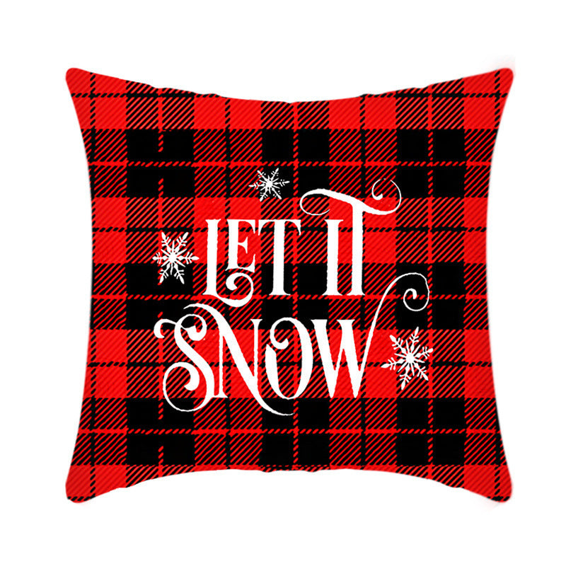 Short Plush Christmas Pillow