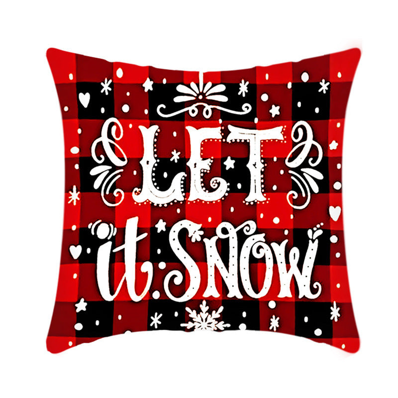 Short Plush Christmas Pillow