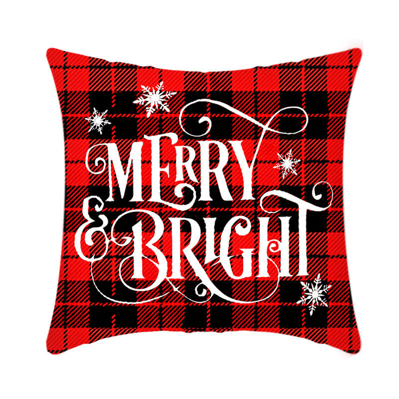 Short Plush Christmas Pillow
