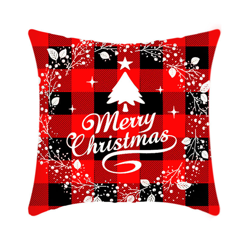 Short Plush Christmas Pillow