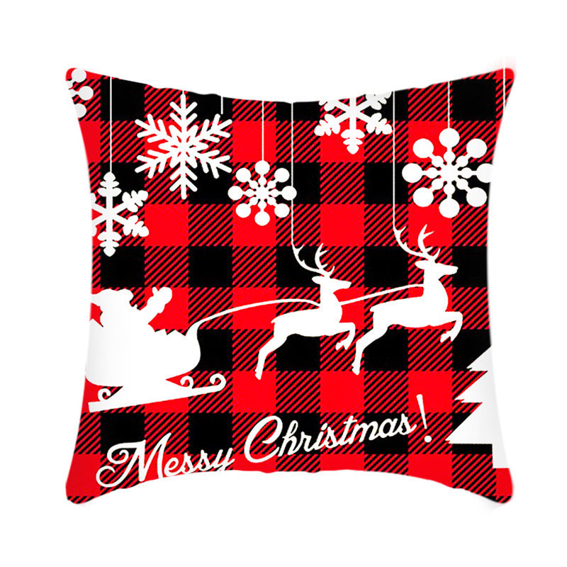 Short Plush Christmas Pillow