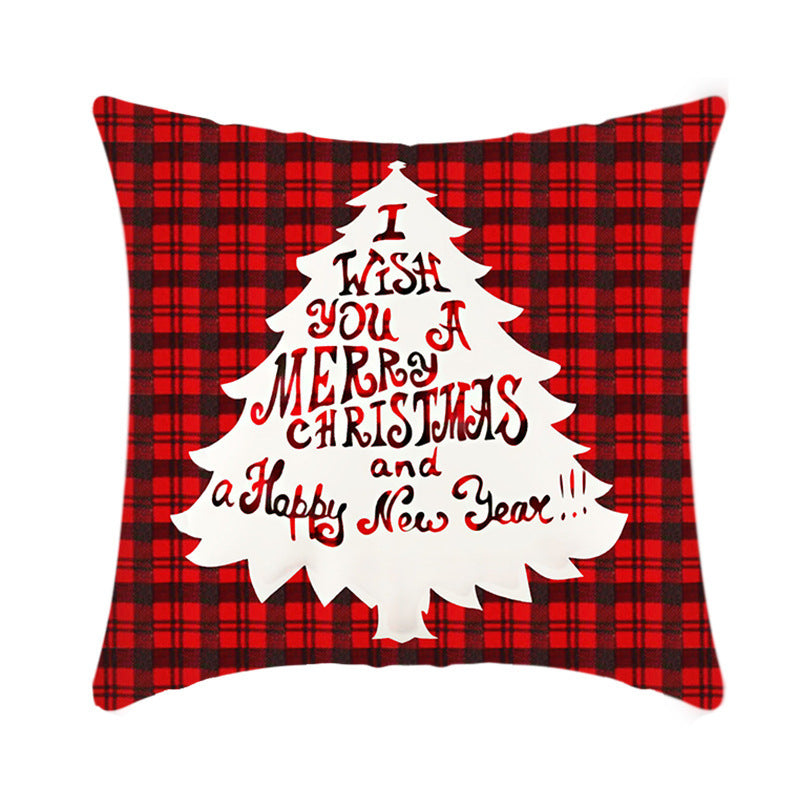 Short Plush Christmas Pillow